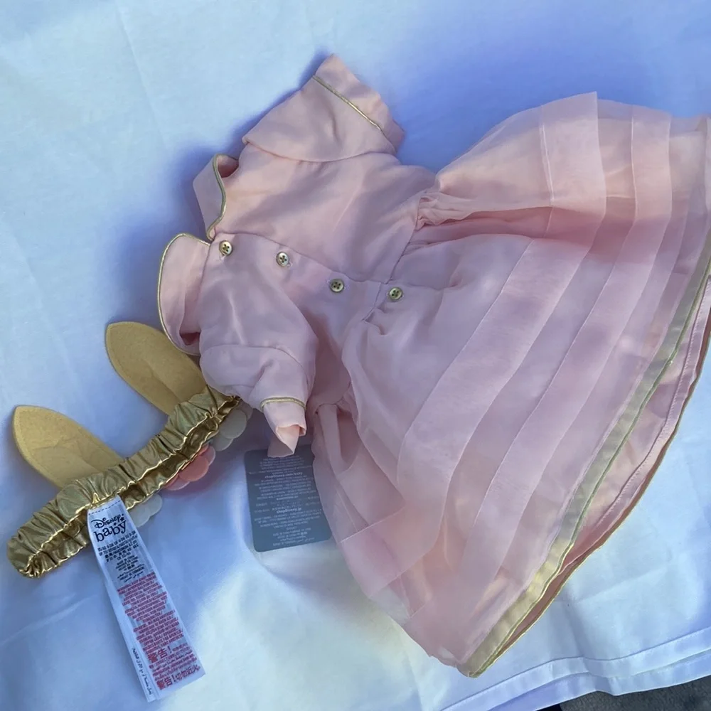 Disney Pink Thumper Baby Dress w/ Headband Size 0-3 Months - Picture 6 of 8